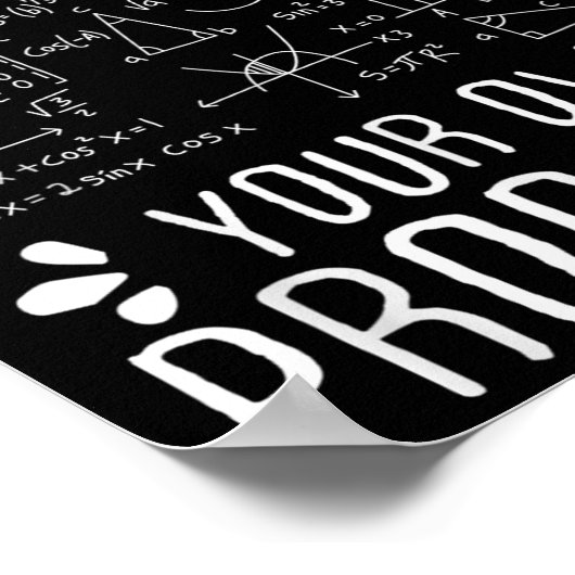 Poster Cher Math Augmente Et Résoudre Vos Propres Problèm (Coin)