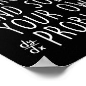 Poster Cher Math Grandir Résolvez Vos Propres Problèmes F (Coin)