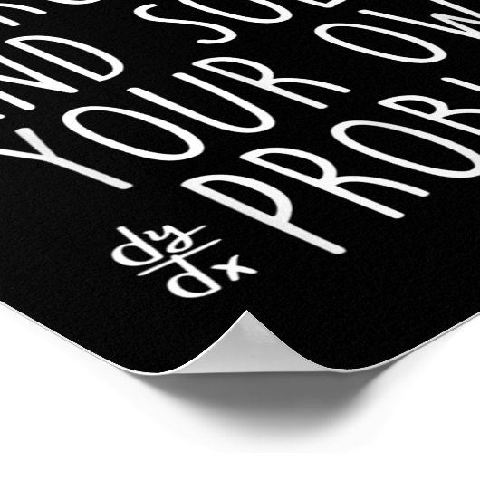 Poster Cher Math Grandir Résolvez Vos Propres Problèmes F (Coin)