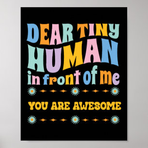 Poster _Cher Minuscule Homme Devant Moi Citations De Prof