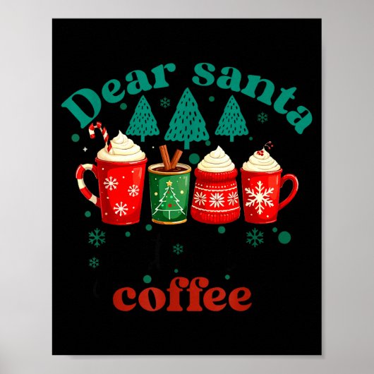 Poster Cher Père Noël, apportez simplement aux amateurs d (Devant)