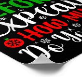 Poster Cher Père Noël Avant D'Expliquer Combien Connaisse (Coin)