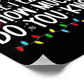 Poster Cher Père Noël Avant D'Expliquer Combien Connaisse (Coin)