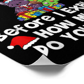 Poster Cher Père Noël Avant D'Expliquer Combien Vous Save (Coin)