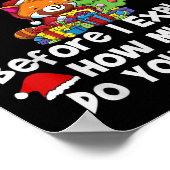 Poster Cher Père Noël Avant D'Expliquer Combien Vous Save (Coin)