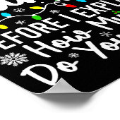 Poster Cher Père Noël avant que j'explique combien savez- (Coin)