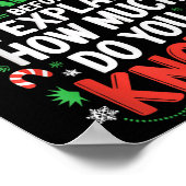 Poster Cher Père Noël avant que j'explique combien savez- (Coin)