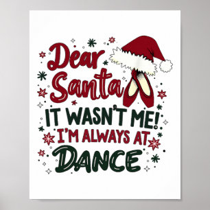 Poster Cher Père Noël Ce N'était Pas Moi Je Suis Toujours