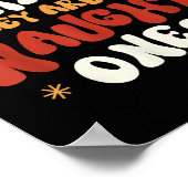 Poster Cher Père Noël, Ce Sont Les Mauvais Citation Drôle (Coin)