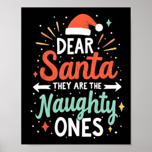 Poster Cher Père Noël, Ce Sont Les Mauvais Et Drôle Famil