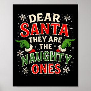 Poster Cher Père Noël, ce sont les vilains de Noël