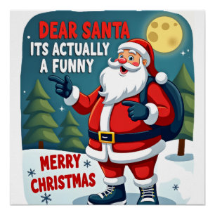 Poster Cher père noël c'est en fait une histoire drôlechi