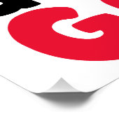 Poster Cher Père Noël Définir bon drôle Mème de Noël (Coin)