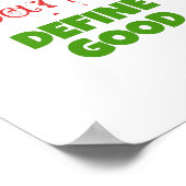 Poster Cher Père Noël définir le bien (Coin)