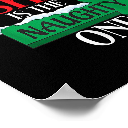 Poster Cher Père Noël Elle Est La Mauvaise Un Couple Noël (Coin)