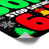 Poster Cher Père Noël, faites que mon fils arrête de dire (Coin)