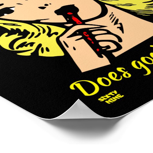 POSTER CHER PÈRE NOËL.. GOODISH COMPTE-T-IL ? (Coin)