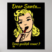 POSTER CHER PÈRE NOËL.. GOODISH COMPTE-T-IL ? (Devant)