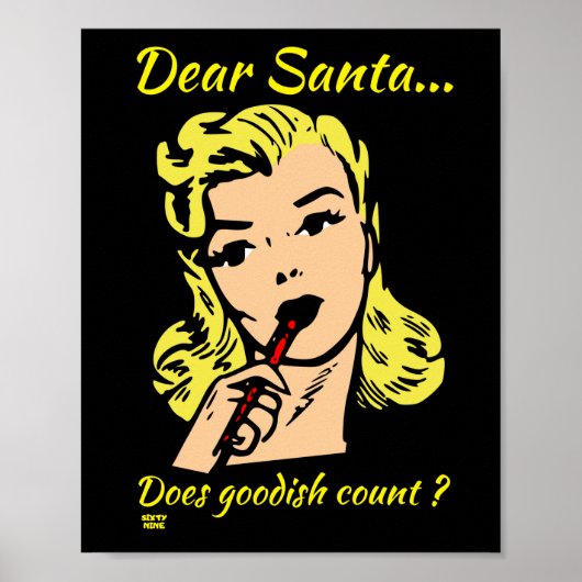 POSTER CHER PÈRE NOËL.. GOODISH COMPTE-T-IL ? (Devant)