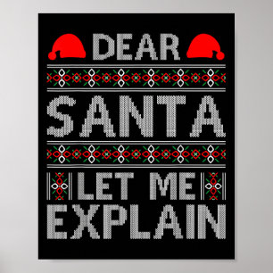 Poster Cher Père Noël, laissez-moi expliquer Drôles de ci