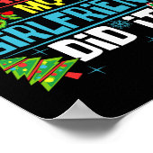 Poster Cher Père Noël, Ma Petite Amie L'A Fait Noël (Coin)