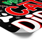 Poster Cher Père Noël Mon Chat L'A Fait Drôle Amoureux de (Coin)