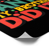 Poster Cher Père Noël Mon Frère L'A Fait Amusant Filles D (Coin)