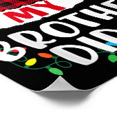 Poster Cher Père Noël, Mon Frère L'A Fait Feu De Noël Écl (Coin)