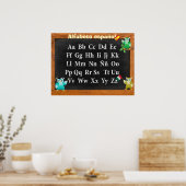 Poster Cher Professeur Owl Buho Alfabeto español (Cuisine)