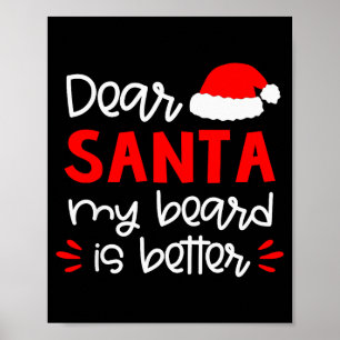 Poster Cher T-Shirt de Noël pour famille drôle de corresp