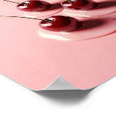 Poster Chercher Art Print, Moderne rose mur esthétique (Coin)