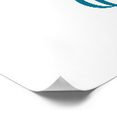 Poster Chercher ce qui compte Turquoise (Coin)