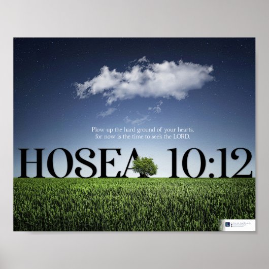 Poster Chercher Le Seigneur (Hosea 10:12) (Devant)