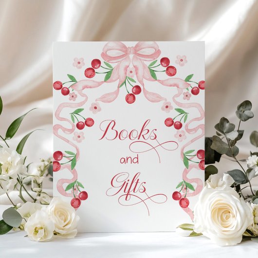 Poster Chercher sur le dessus Bow Books et cadeaux