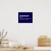 Poster Chercheur sur le comportement humain - Définition (Cuisine)