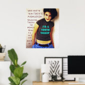 POSTER CHERCHEURS DE FILLES MIGNES (Bureau à domicile)