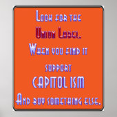 Poster Cherchez Le Étiquette De L'Union (Devant)