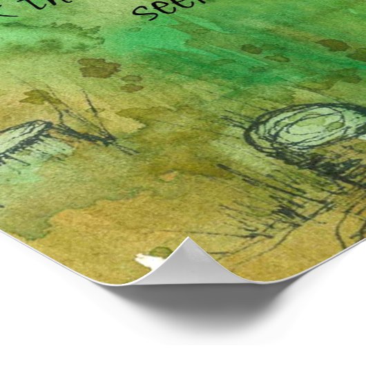 Poster Cherchez le Seigneur Chroniques Écritures Arbres (Coin)