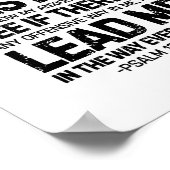 Poster Cherchez-Moi Dieu Et Connaissez Mon Coeur, Psaume  (Coin)