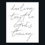 Poster Chère confiance dans le temps de Dieu<br><div class="desc">Chère confiance dans le temps de Dieu</div>