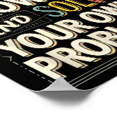 Poster Chère croissance mathématique Résoudre vos propres (Coin)