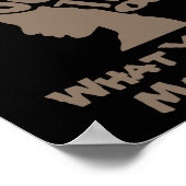 Poster Chère Fille Noire Montrez-Les Tous (Taupe) (Coin)