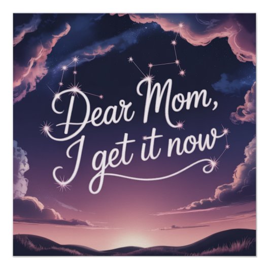 Poster Chère maman, je comprends maintenant (Devant)