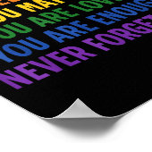 Poster Chère Personne Derrière Moi, Citation Stive Soit G (Coin)