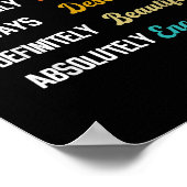 Poster Chère personne derrière moi Visible Loved Mérving (Coin)