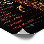 Poster Chère Personne Derrière Moi, Vous Dites Que Dieu D (Coin)