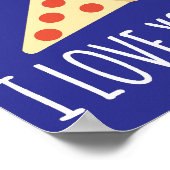 Poster Chère Pizza Je T'Aime (Coin)