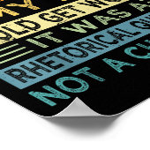 Poster Chère Vie - C'Était Une Question Rhétorique Et Non (Coin)