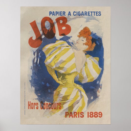 Poster Cheret Jules, Papier a Cigarettes Job, 1895 (Devant)