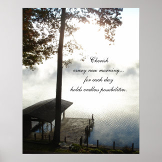 Poster Cherish Chaque Matin - Foggy Lake
